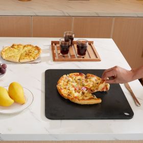 Pizza Steel, 16' X 14.5' X 3/8' Pizza Steel Plate For Oven, Pre-Seasoned Carbon Steel Pizza Baking Stone With 20X Higher Conductivity, Heavy Duty Pizz