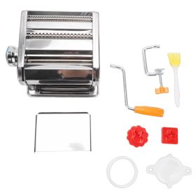Pasta Maker Adjustable Multifunctional Manual Noodle Maker Machine With Hand Crank And Cutter For Spaghetti Fettuccini Dumpling Skin (Option: Default)